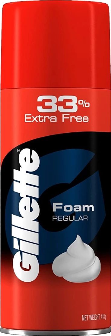 Gillette Regular Shaving Foam Bottle Of 418 G