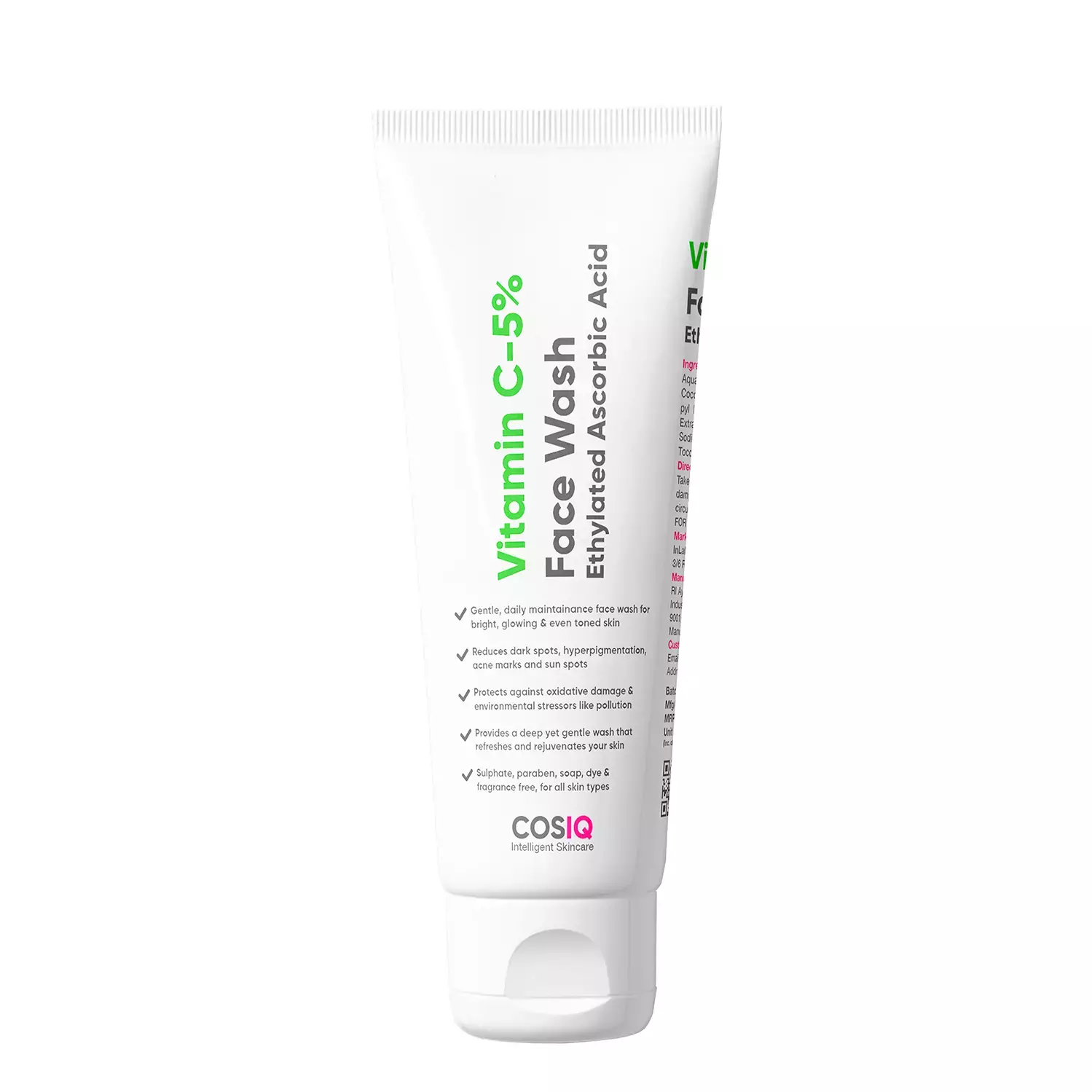 Cos-Iq Vitamin C-5% Brightening And Glow Face Wash(100Ml)