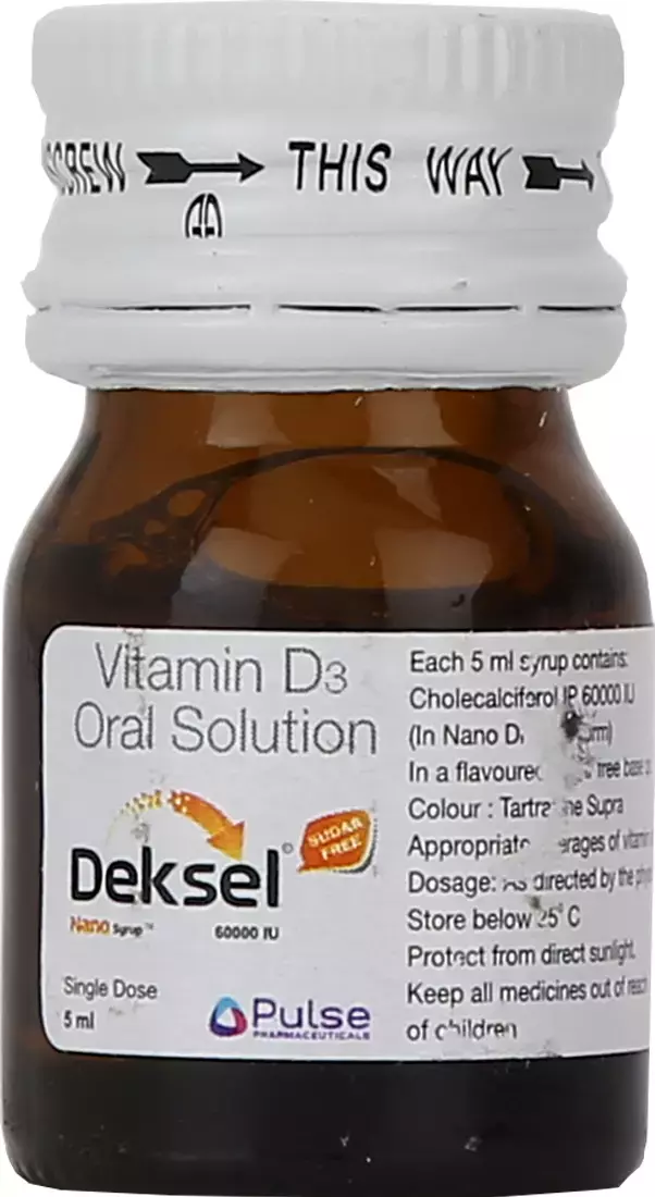 Deksel Nano 60K Sugar Free Bottle Of 5Ml Syrup