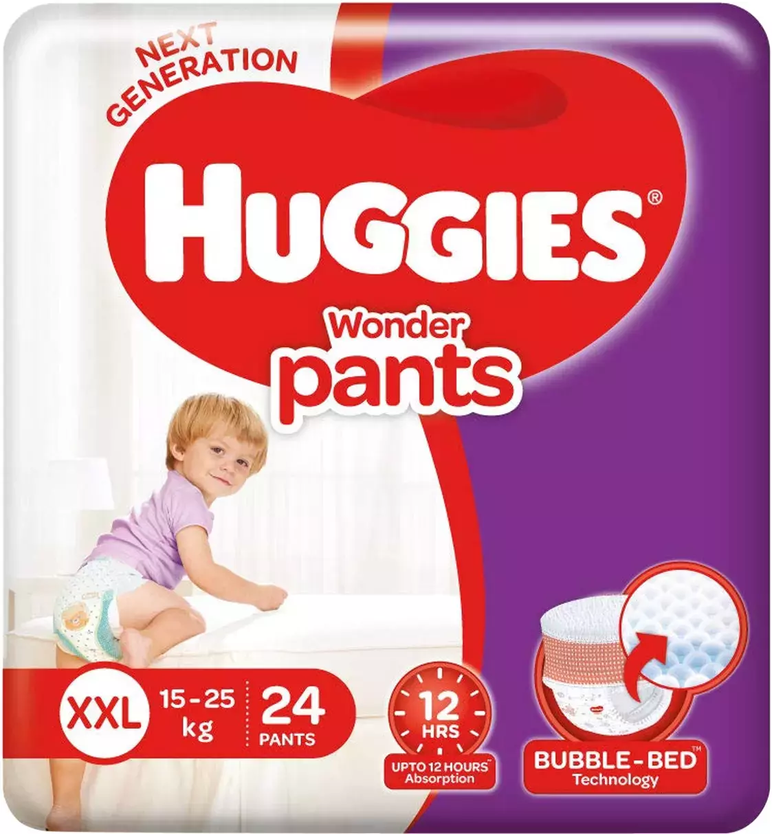 Huggies Wonder Dry Pants Double Extra Large (Xxl) Size Diapers 22 Count