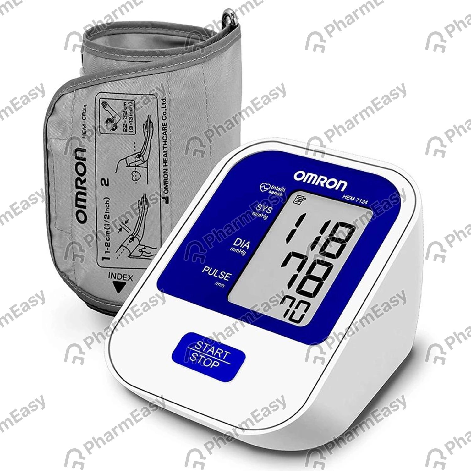 Omron Hem-7124 Digital Arm Type Bp Monitor 1 Numbers