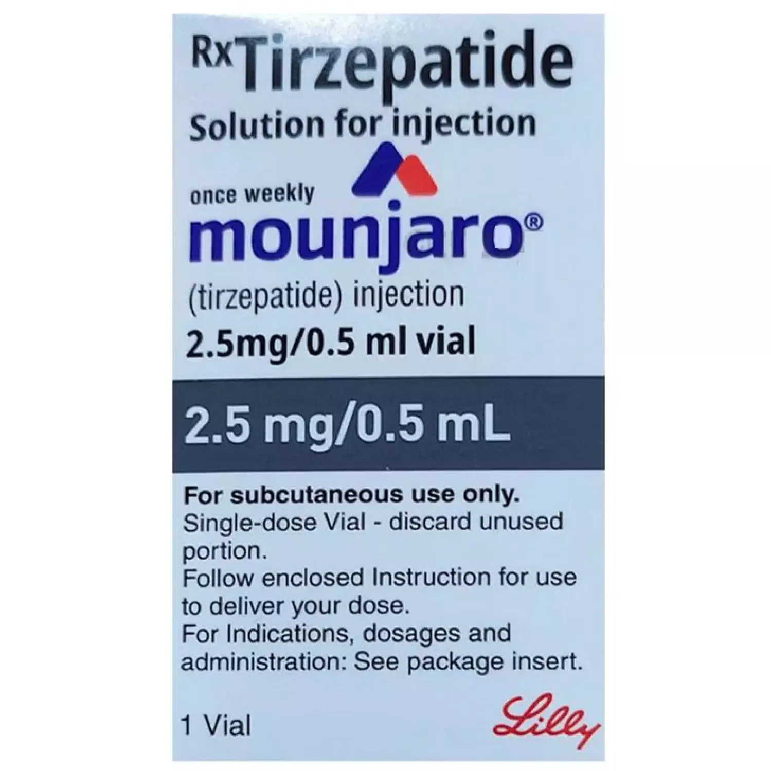 Mounjaro 2.5Mg Vial Of 0.5Ml Solution For Injection
