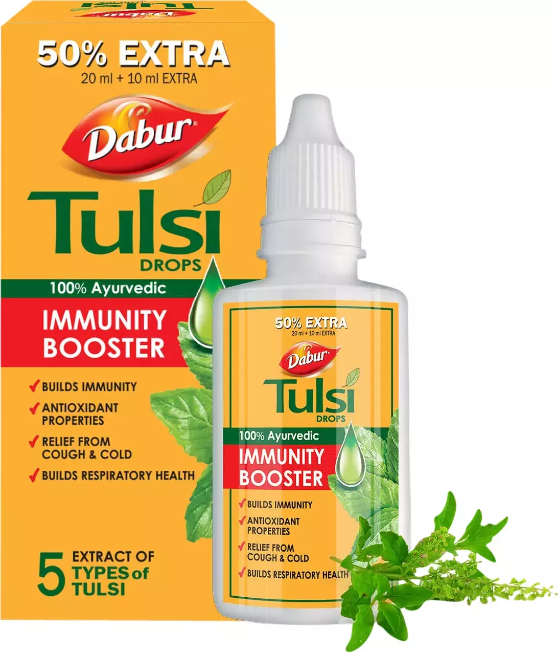 Dabur Tulsi Drops (20Ml+10Ml)