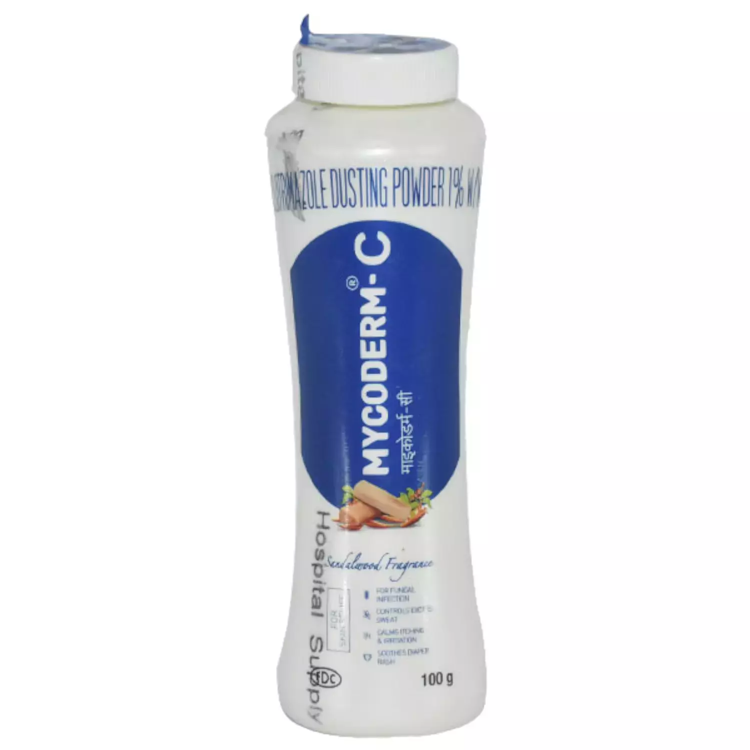 Mycoderm C Sandalwood Fragrance Bottle Of 100Gm Dusting Powder
