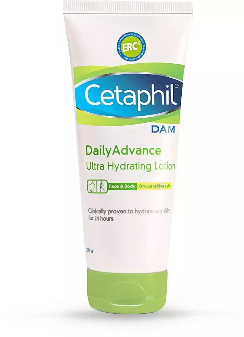 Cetaphil Dam Daily Advance Ultra Hydrating Lotion | Face & Body | 100 Gm