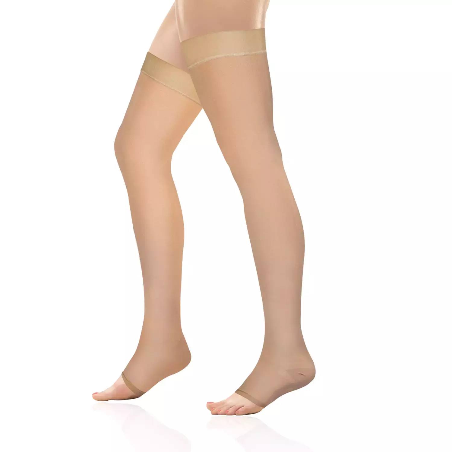 Vissco Medical Compression Stockings Upto Thigh | Improve Blood Circulation | Varicose Vein - Large