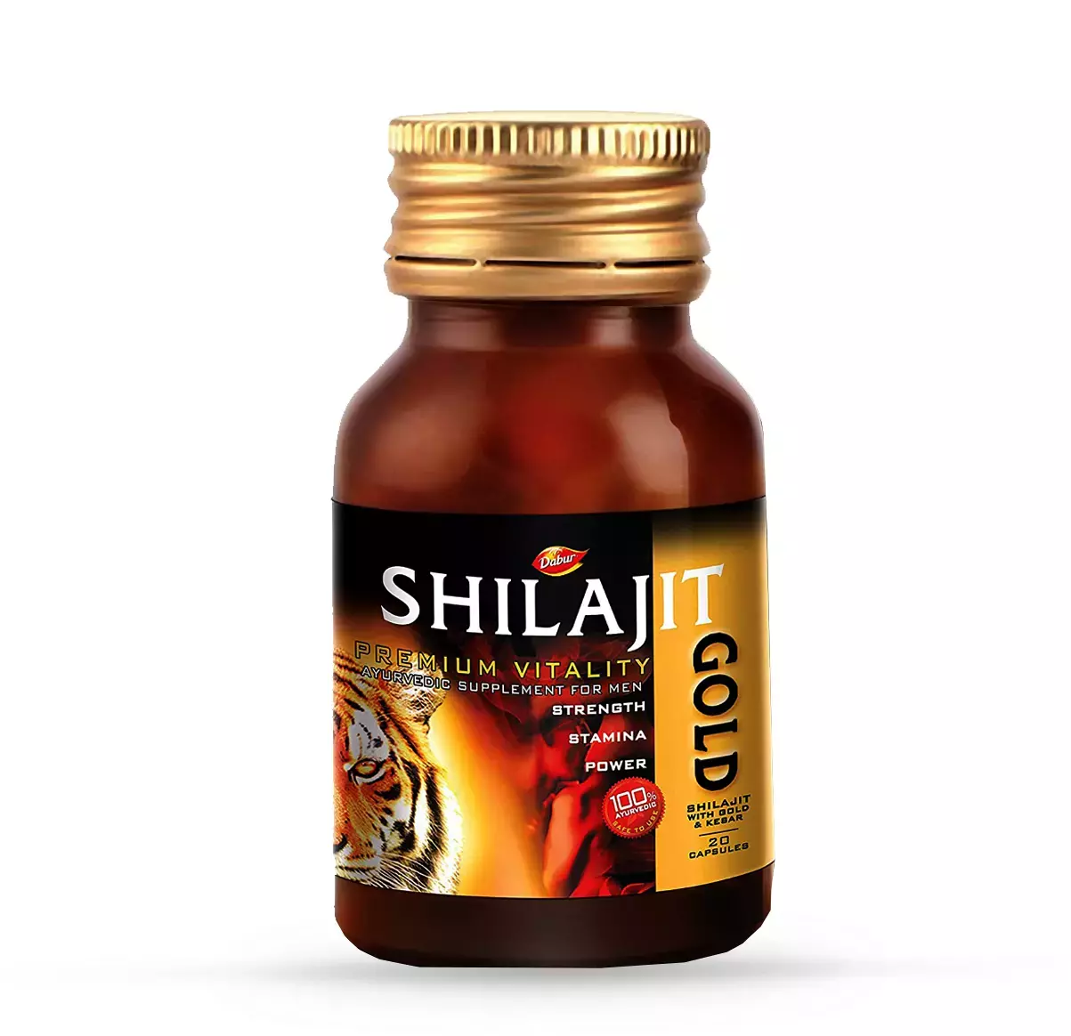Dabur Shilajit Gold Vitality Capsules Bottle Of 20