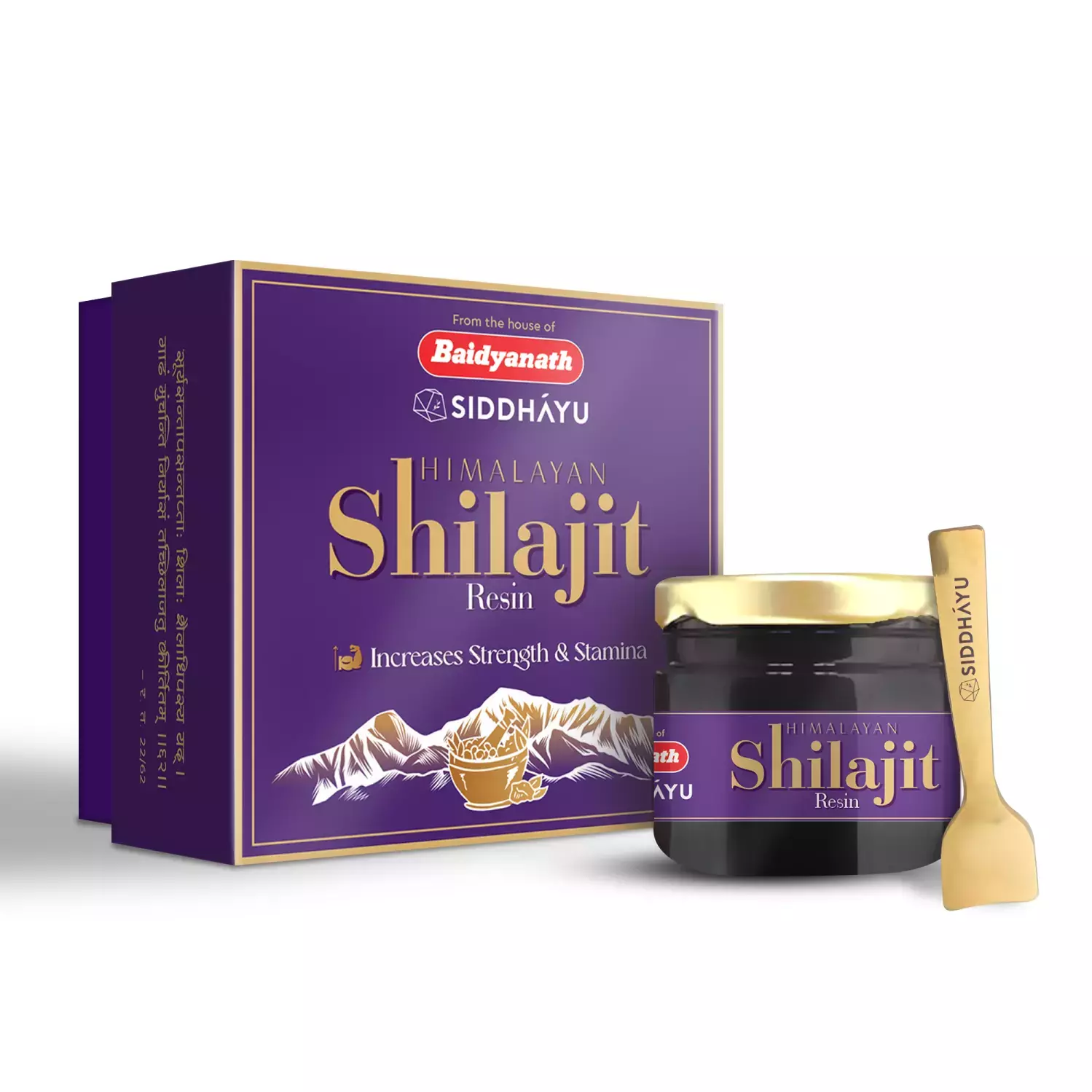 Baidyanath Asli Ayurved Himalayan Shilajit Resin - 20G For Improving Strength | Stamina & Vitality
