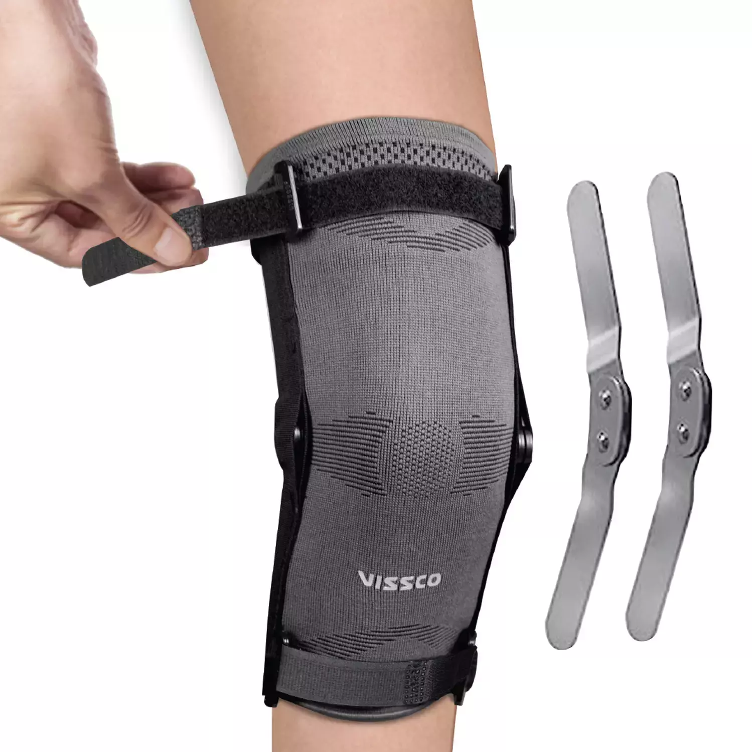 Vissco Hinged Knee Cap | Knee Joint With Mediolateral Hinges - Xl - Beige
