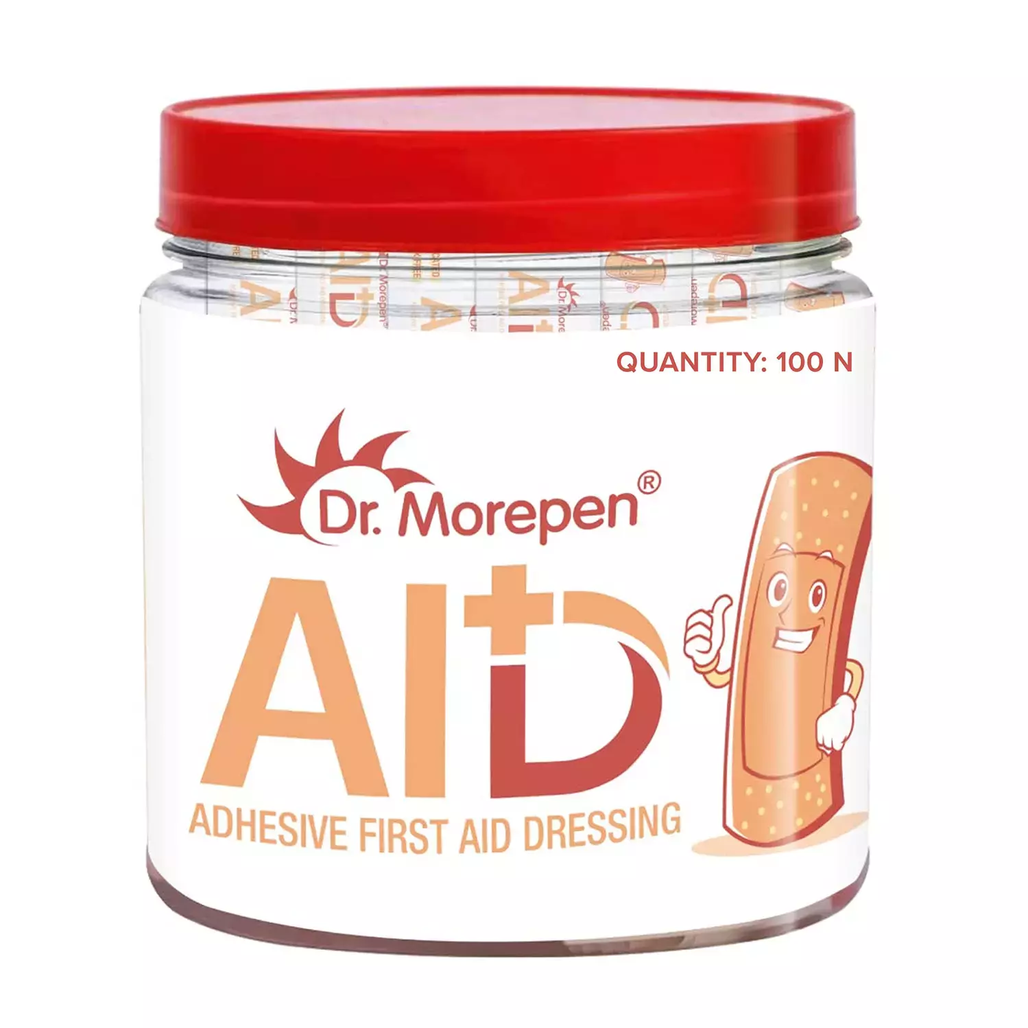 Dr. Morepen Aid Latex Free Waterproof Bandaid | 100 No's