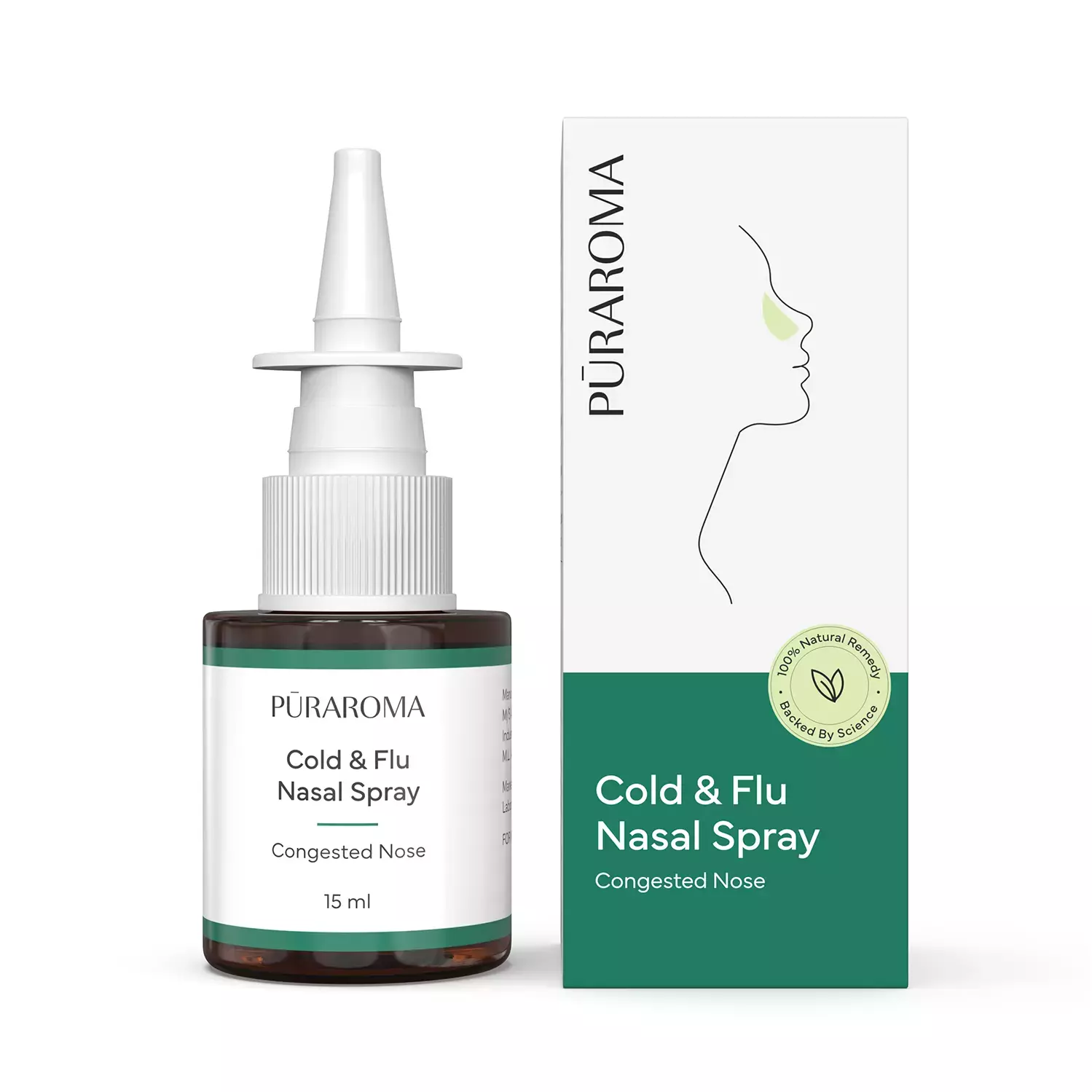 Puraroma Cold & Flu Nasal Spray - 15 Ml