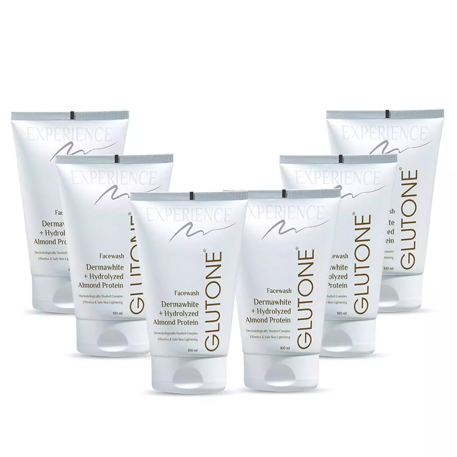 Glutone Face Wash With Dermawhite And Hydrolysed Almonds For Brighter & Radiant Skin Pack Of 6