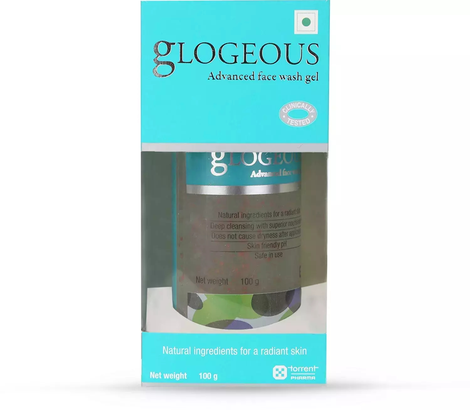 Ahaglow Glogeous Advanced Face Wash Gel Bottle 100 Gm