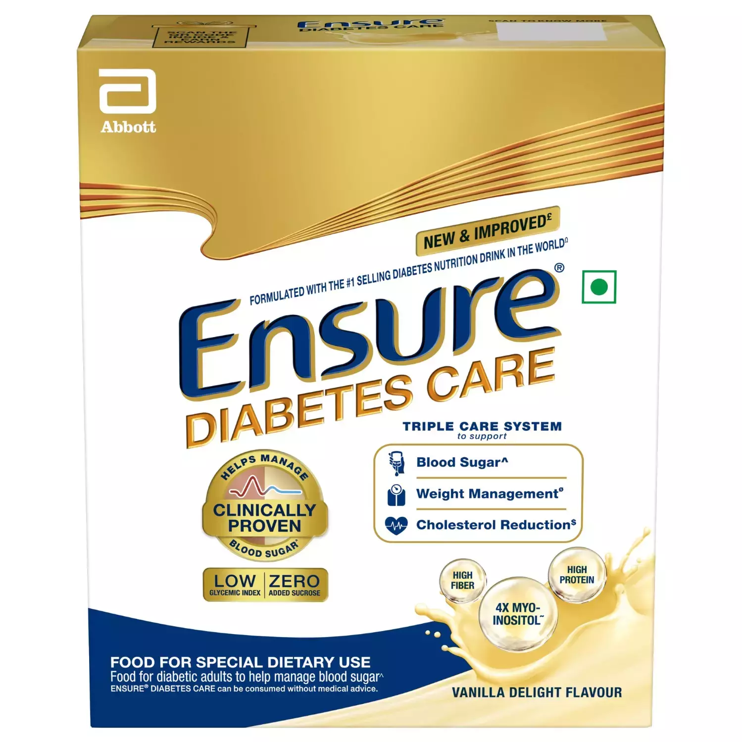 Ensure Diabetes Care Nutrition Drink Vanilla Delight Flavour Box 200 Gm