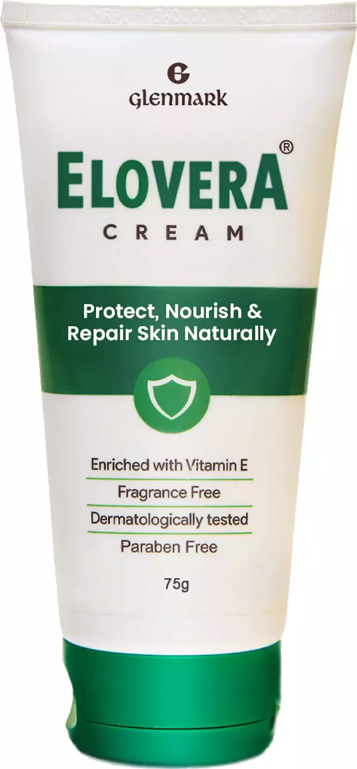 Glenmark Elovera Cream For Protect | Nourish & Repair Skin Naturally | 75Gm