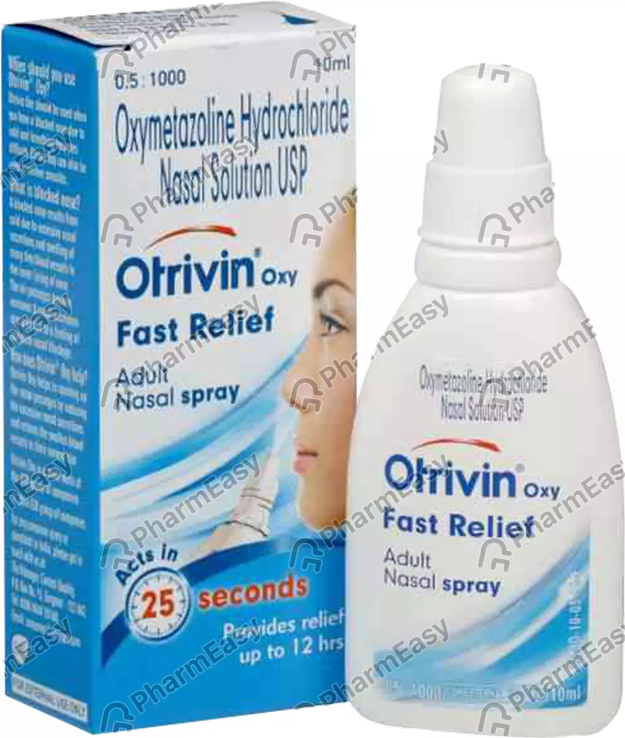 Otrivin Oxy Fast Relief Adult Bottle Of 10Ml Nasal Spray