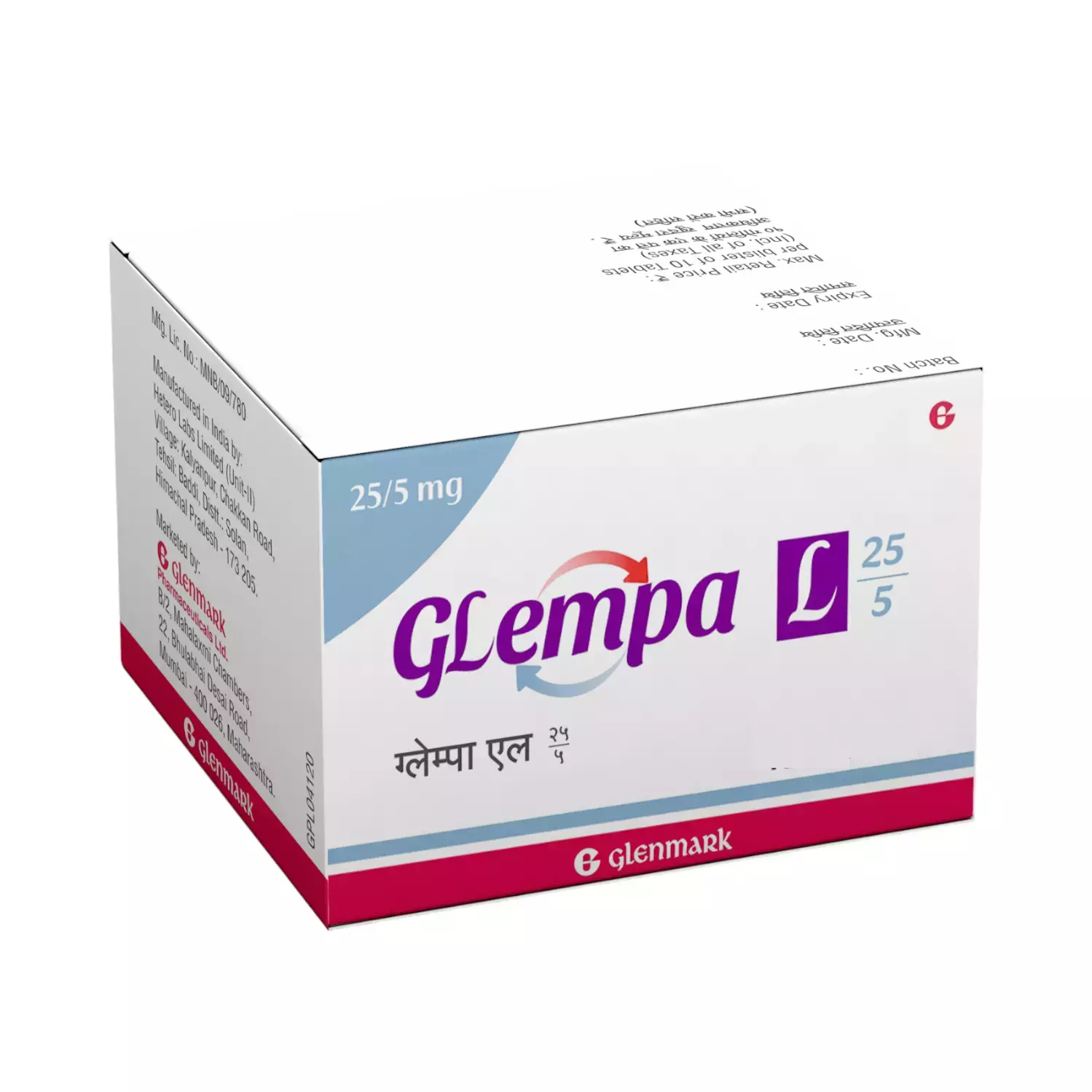 Glempa L 25/5Mg Strip Of 10 Tablets