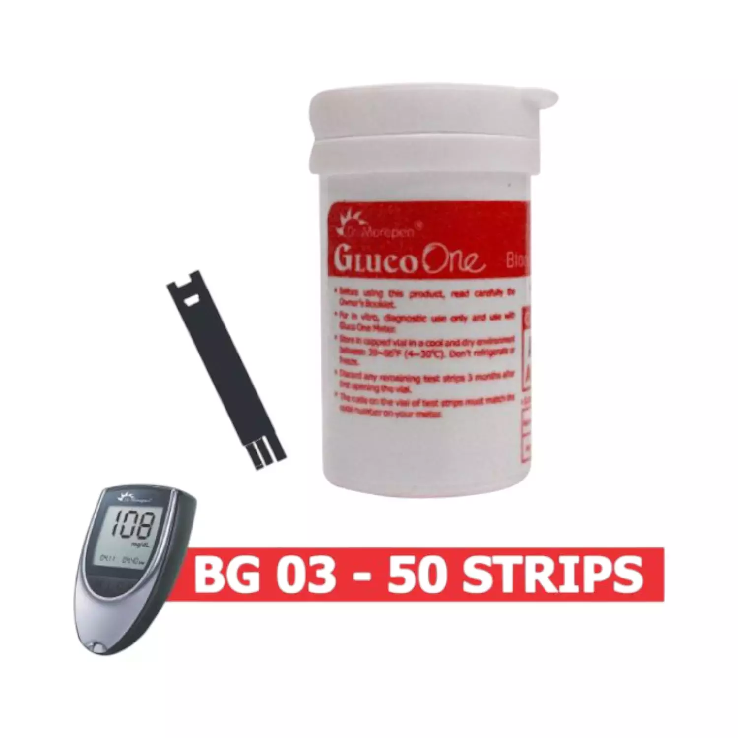 Dr. Morepen Gluco Me Strips 50'S