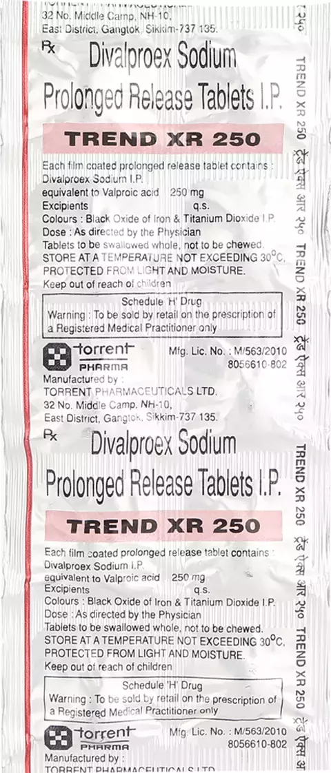 Trend Xr 250Mg Strip Of 10 Tablets