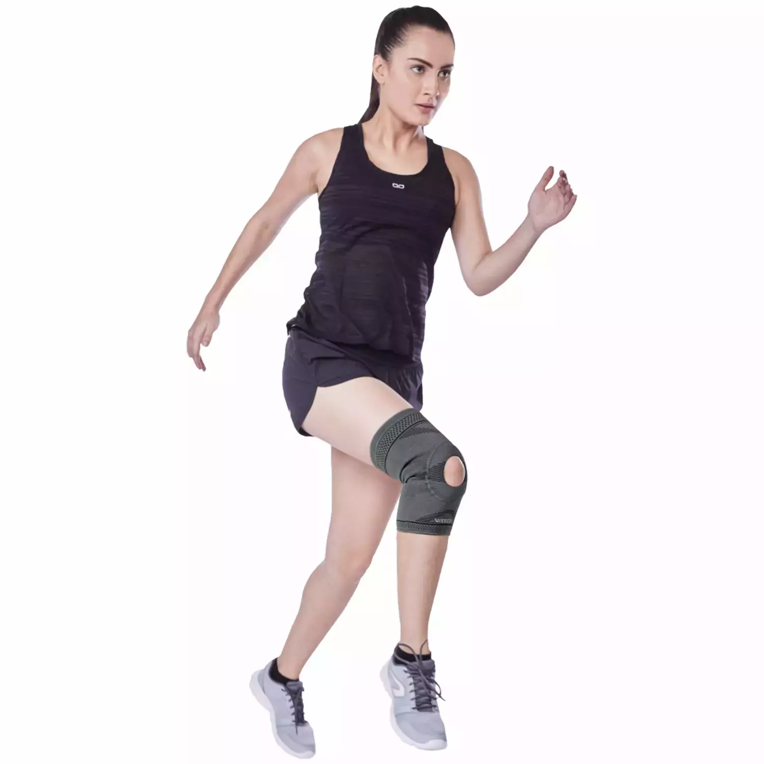 Vissco Knee Cap With Open Patella | Knee Support For Running | Sports | Gym | Brace For Knee Pain-Xl