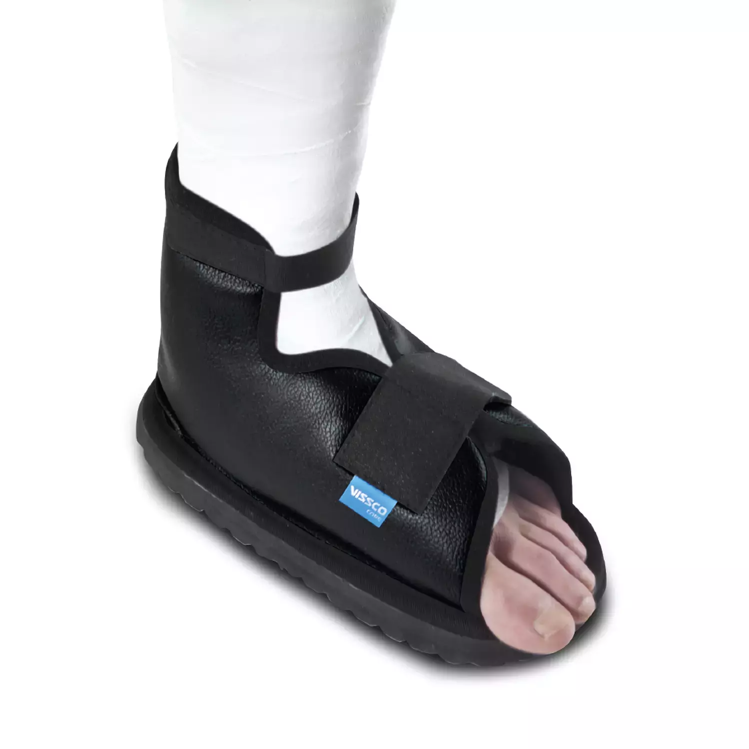Vissco Cast Shoe Waterproof Plaster Cover Shoe Prevents Wear &Tear Of The Cast Cover-Medium(Grey)