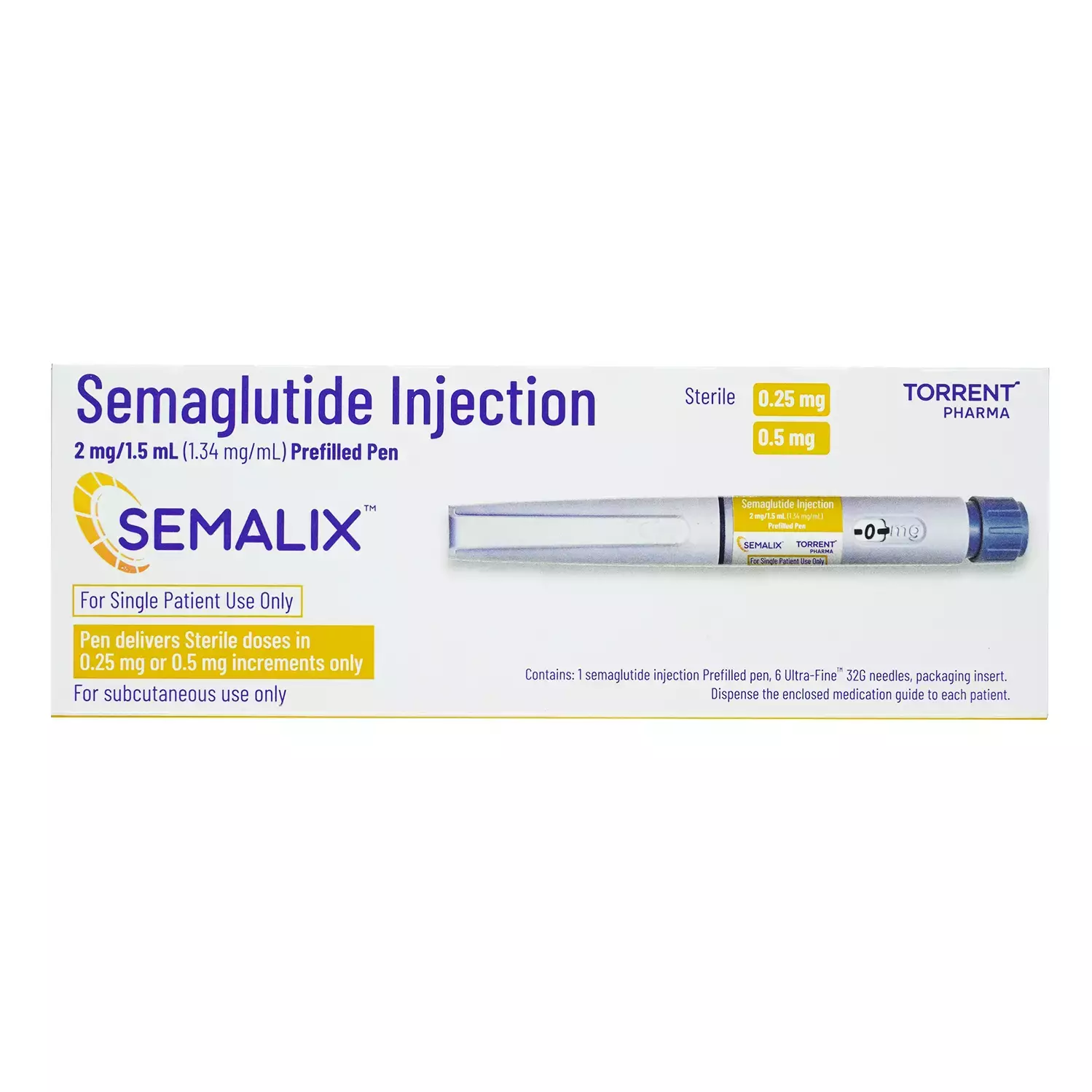 Semalix 2Mg Pre Filled Pen Of 1.5Ml Solution For Injection