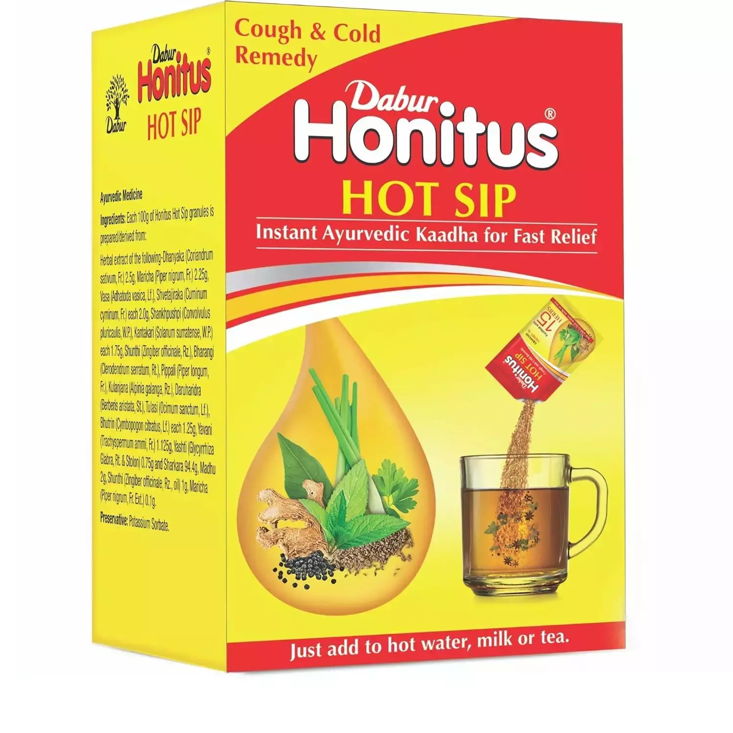 Dabur Honitus Hot Sip Ayurvedic Kaadha (7 Sachet Of 4Gm) 28 Gm