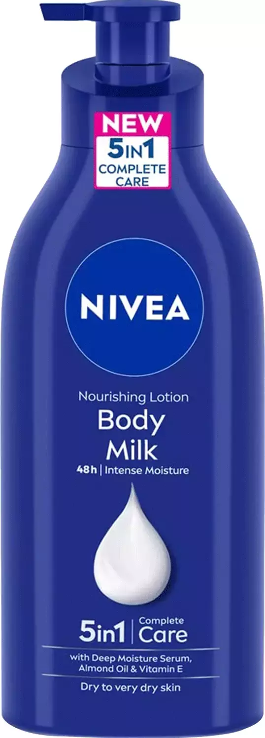 Nivea Nourishing Body Milk Lotion 5 In 1 Complete Care - Bottle Of 600Ml