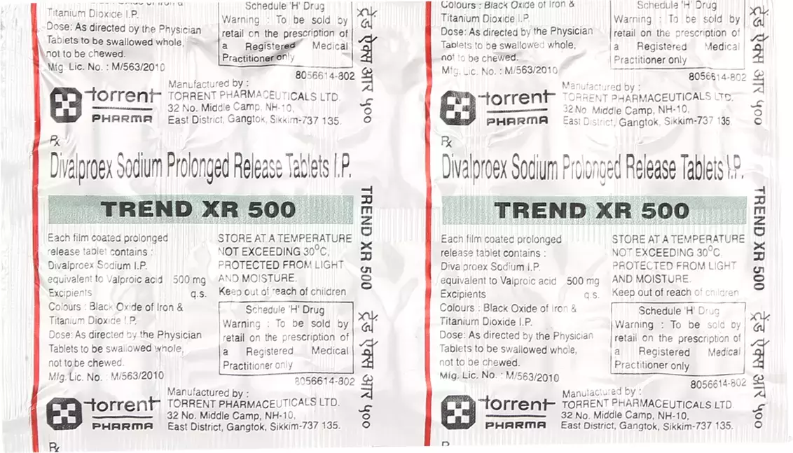 Trend Xr 500Mg Strip Of 10 Tablets
